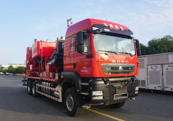 Cementing truck