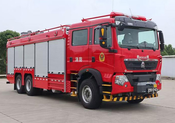 Wash and disinfect fire trucks
