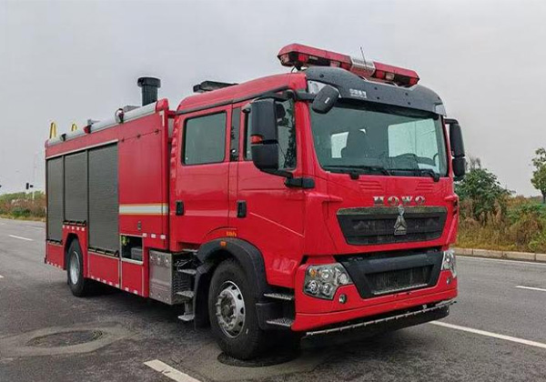 Wash and disinfect fire trucks