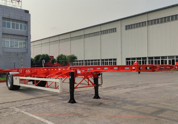 Container transport semi-trailer