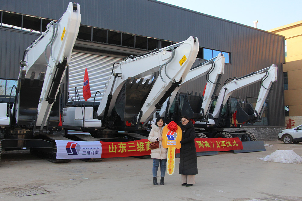 Batch delivery of export excavators