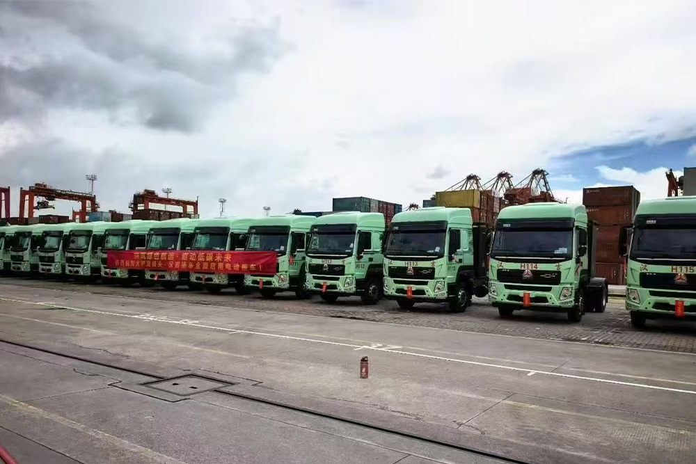 Batch delivery of pure electric traction vehicles